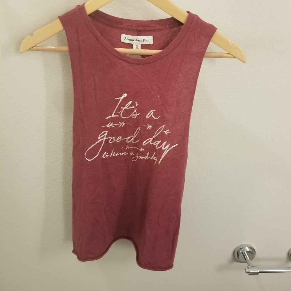 Abercrombie Open-Back Graphic Tank Size Small